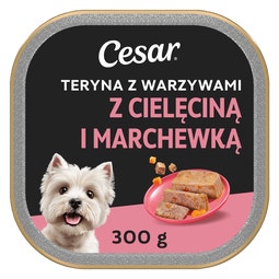 CESAR® Teryna z Warzywami z Cielęciną i marchewką 300 g image