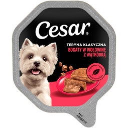 CESAR® Teryna Klasyczna z kawałkami Wołowiny i Wątróbki 150 g image