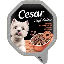 CESAR® Wiejski Gulasz z indykiem, wołowiną i ziołami w sosie  150 g image