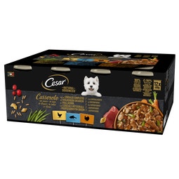 CESAR® NATURAL GOODNESS™ Mix Smaków w sosie z kurczakiem, indykiem i białą rybą 12 x 400g image