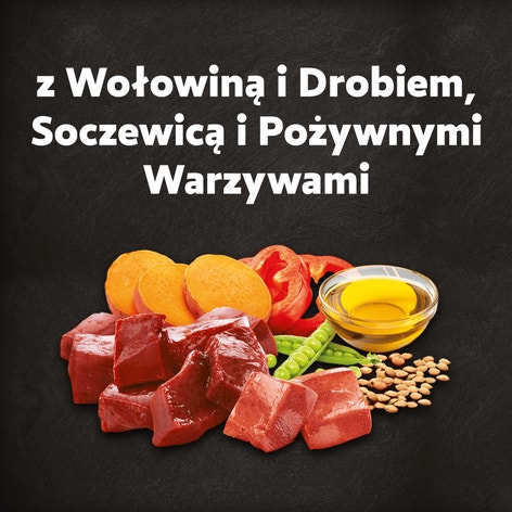 CESAR® Adult Sucha karma dla psów ze Świeżą Wołowiną, Drobiem i Warzywami 800 g image 1