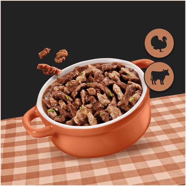CESAR® Wiejski Gulasz z indykiem, wołowiną i ziołami w sosie  150 g image 5
