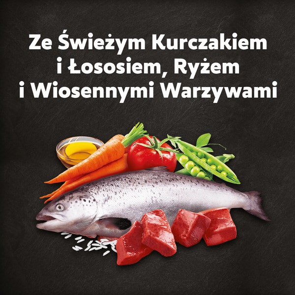 CESAR® Adult Sucha karma dla psów ze Świeżym Kurczakiem, Łososiem i Warzywami 800 g image 5