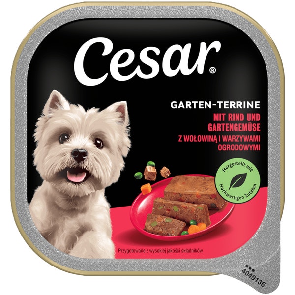 CESAR® Teryna z Warzywami z Wołowiną i warzywami ogrodowymi 300 g image 1