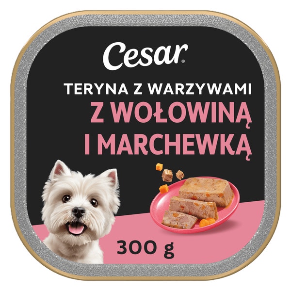 CESAR® Teryna z Warzywami z Cielęciną i marchewką 300 g image 1