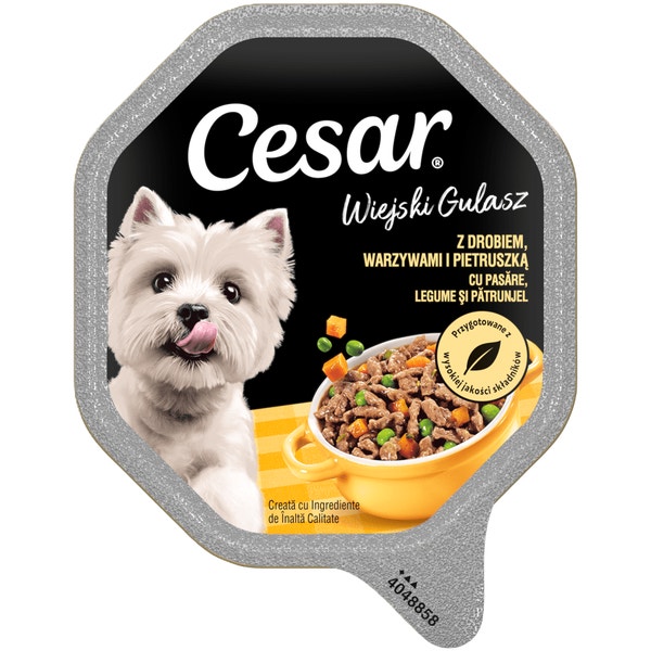 CESAR® Wiejski Gulasz z drobiem, warzywami i pietruszką w sosie 150 g image 1